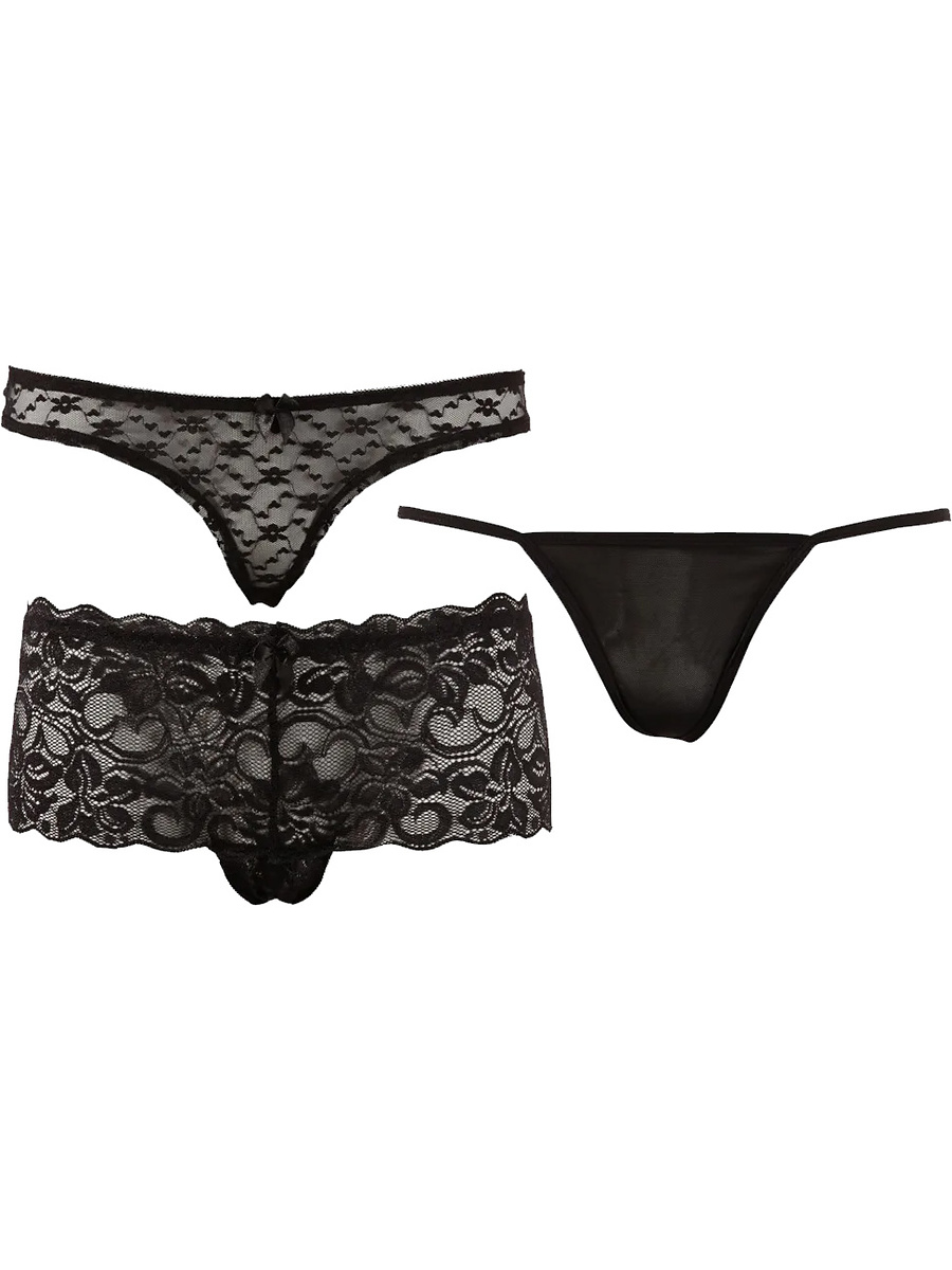 Cottelli Lingerie: Set med Trosor, 3-pack | Underkläder | Intimast