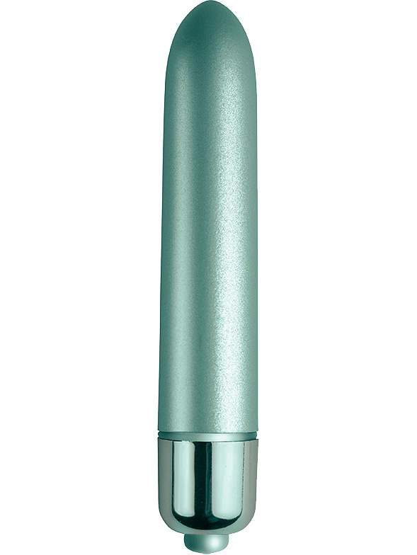 Rocks-Off: RO-90mm, Touch of Velvet, Aqua Lily | Dildo med Sugpropp | Intimast