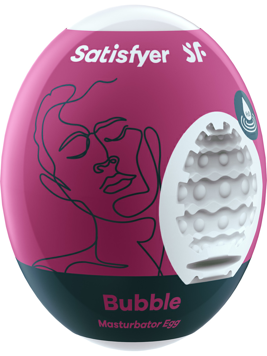 Satisfyer: Masturbator Egg Single, Bubble | Underkläder | Intimast