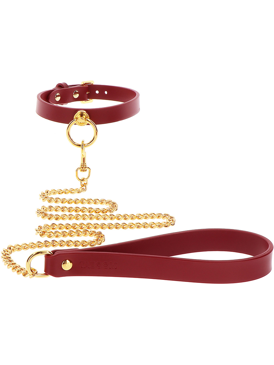 Taboom Luxury: O-Ring Collar & Chain Leash | Realistiska Vaginor | Intimast