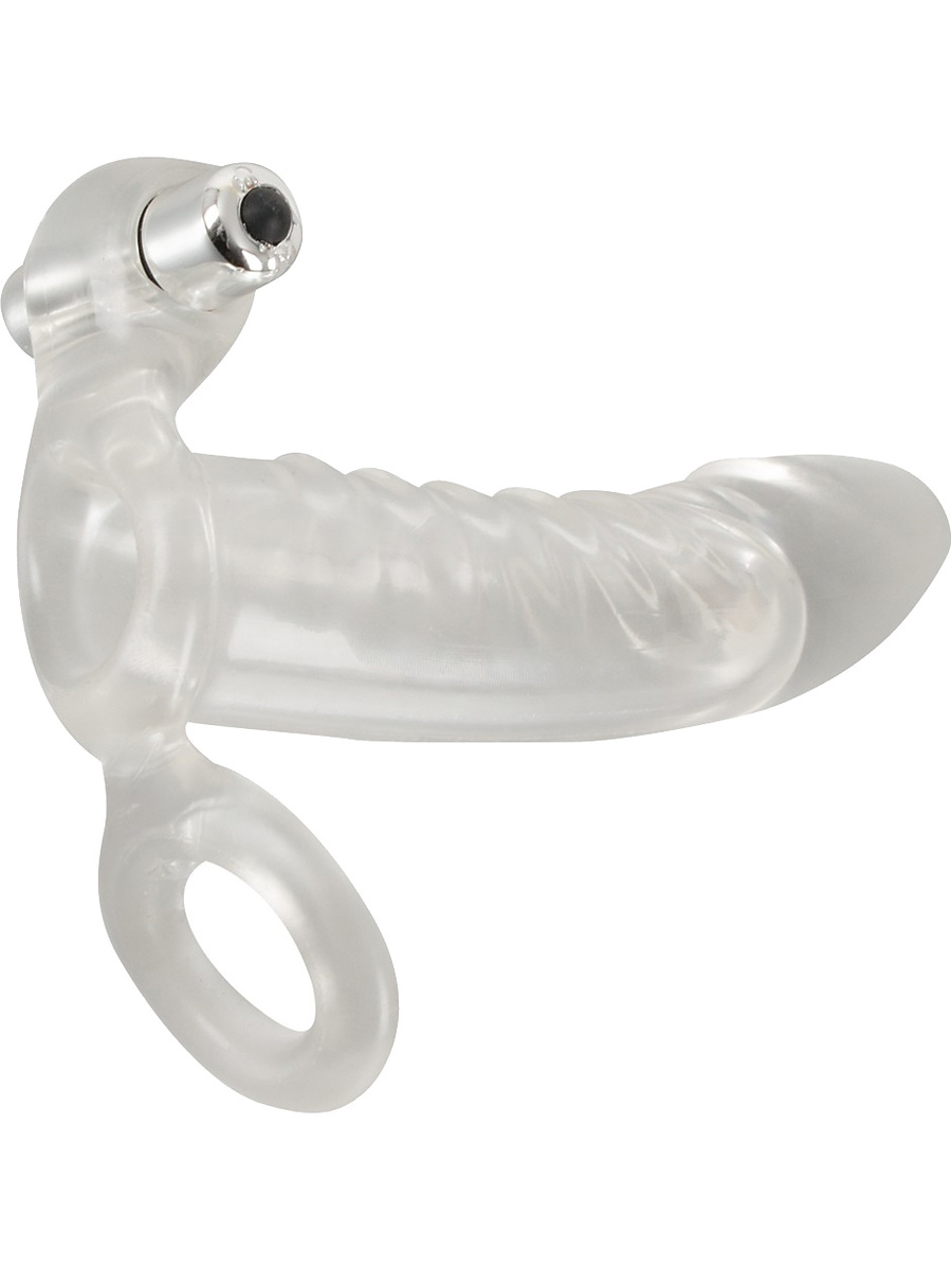 Crystal Clear: Vibrating Sleeve with Ball Ring | Handbojor | Intimast