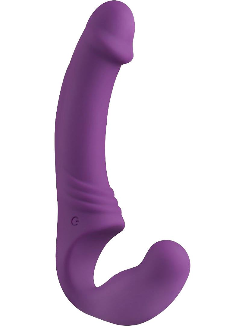 EasyToys: Strapless Strap-On Vibrator, lila | Stor Dildo | Intimast