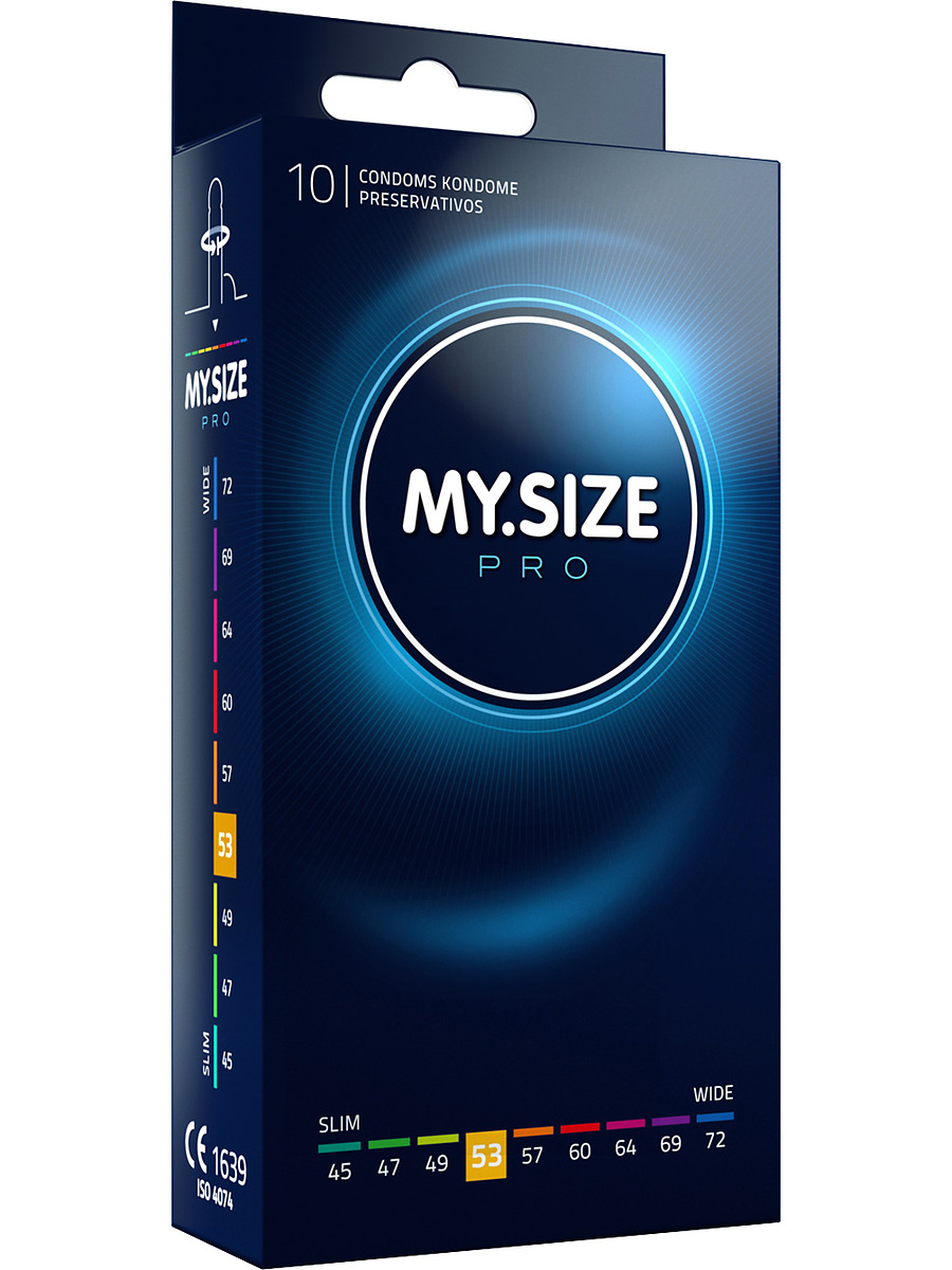 My.Size Pro: Kondomer 53mm, 10-pack | Accessoarer | Intimast