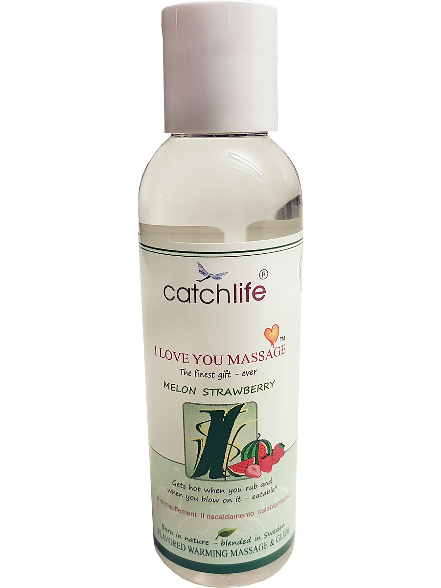 Catchlife: I Love you Massage, Melon & Jordgubb, 75 ml | Strap-ons | Intimast