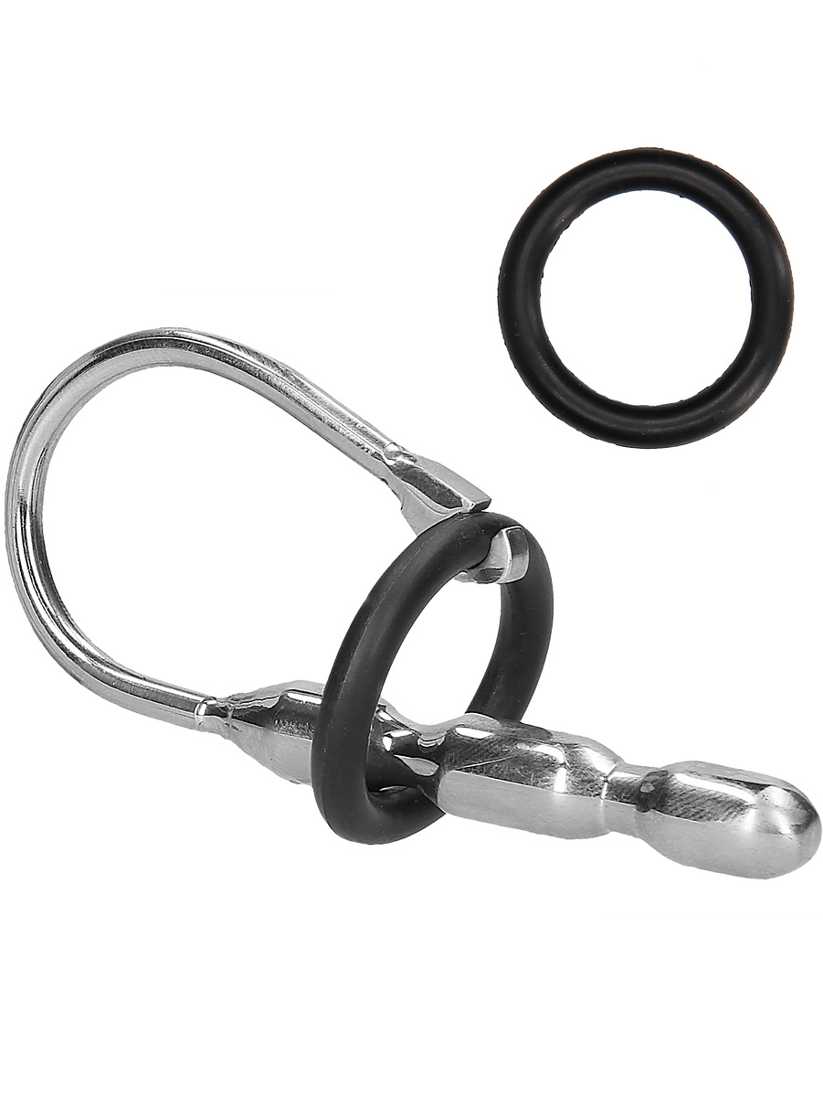 Ouch!: Urethral Sounding, Steel Stretcher with Ring, 10 mm | Analleksaker | Intimast