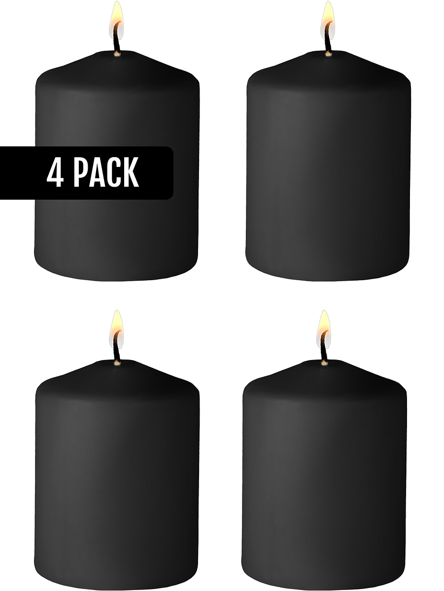 Ouch!: Tease Candles Black Fig, 4-pack, svart