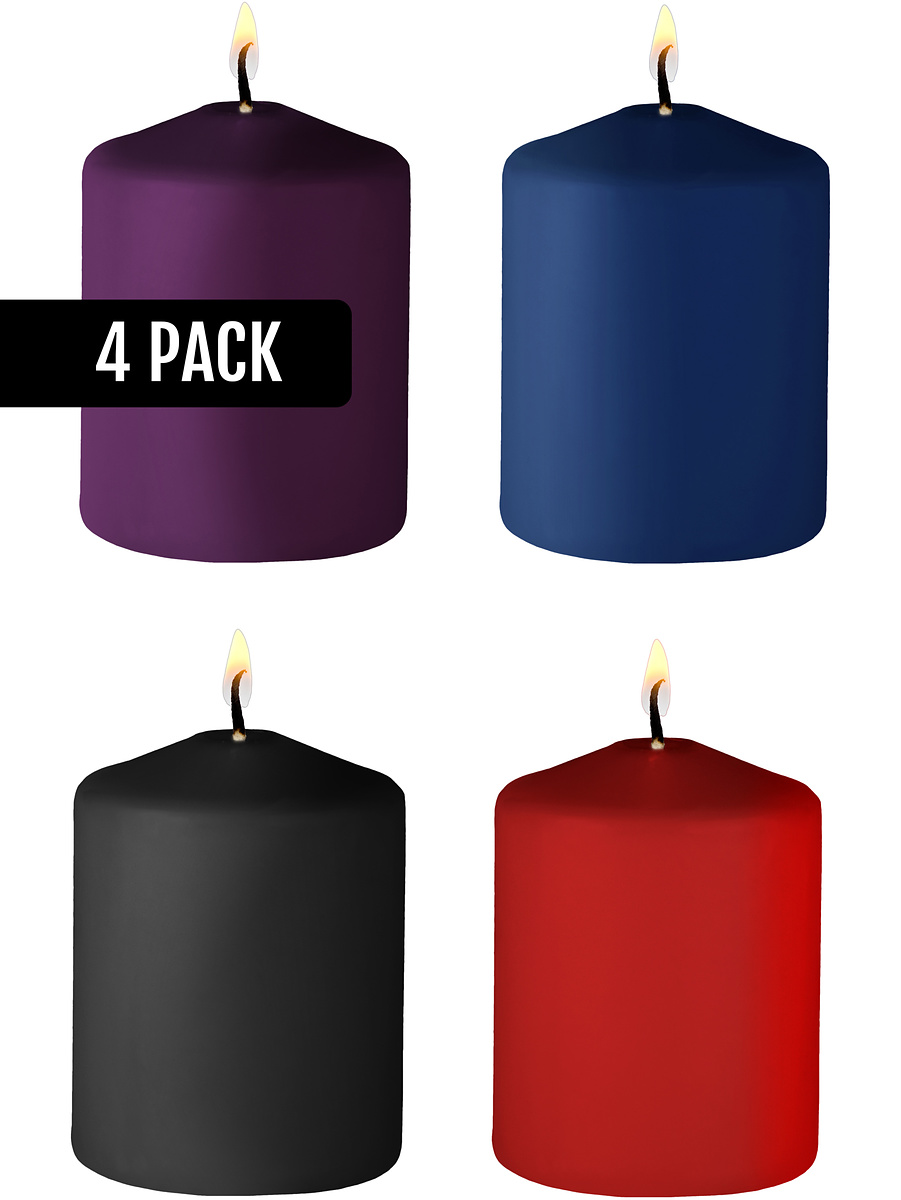 Ouch!: Tease Candles Mixed Scented, 4-pack | Piskor & Paddlar | Intimast