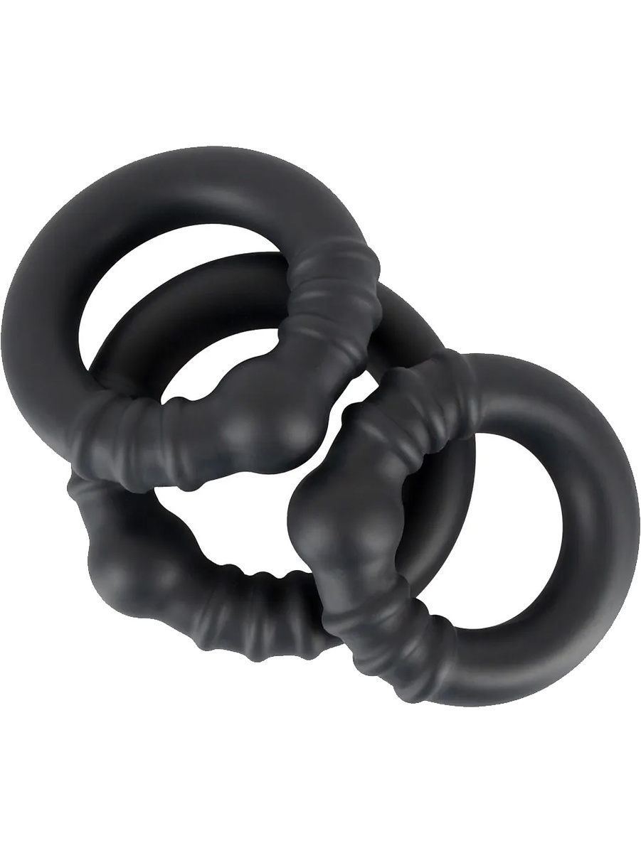 Rebel: 3 Heavy Silicone Cock Rings | Prostatastimulering | Intimast