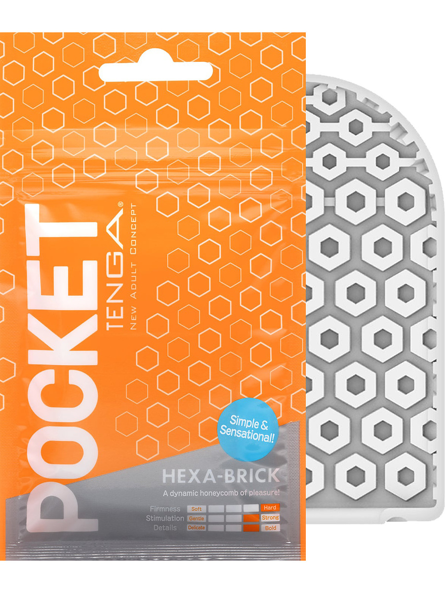 Tenga: Pocket Stroker, Hexa-Brick | Glidmedel | Intimast