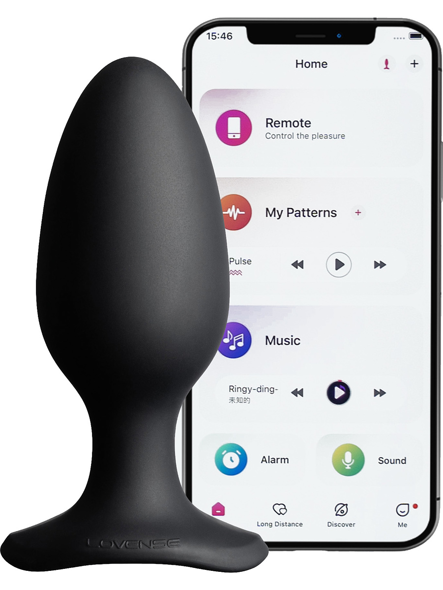 Lovense: Hush 2, Bluetooth Butt Plug, Large (57 mm)