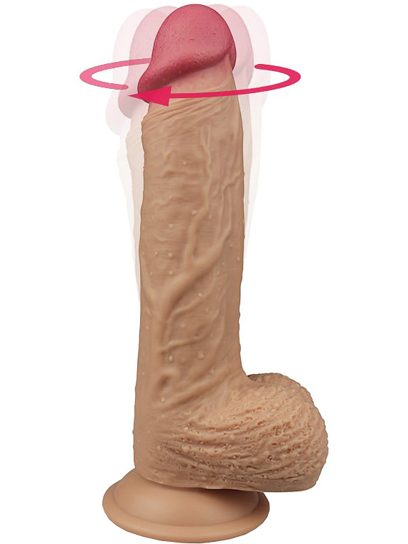 LoveToy: Liam, Silicone Rotating Cock with Vibration, 22 cm | PRESENTKORT | Intimast