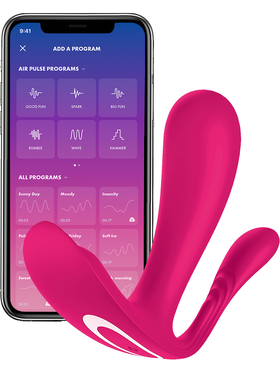 Satisfyer Connect: Top Secret +, Wearable Vibrator, rosa | Analpluggar | Intimast