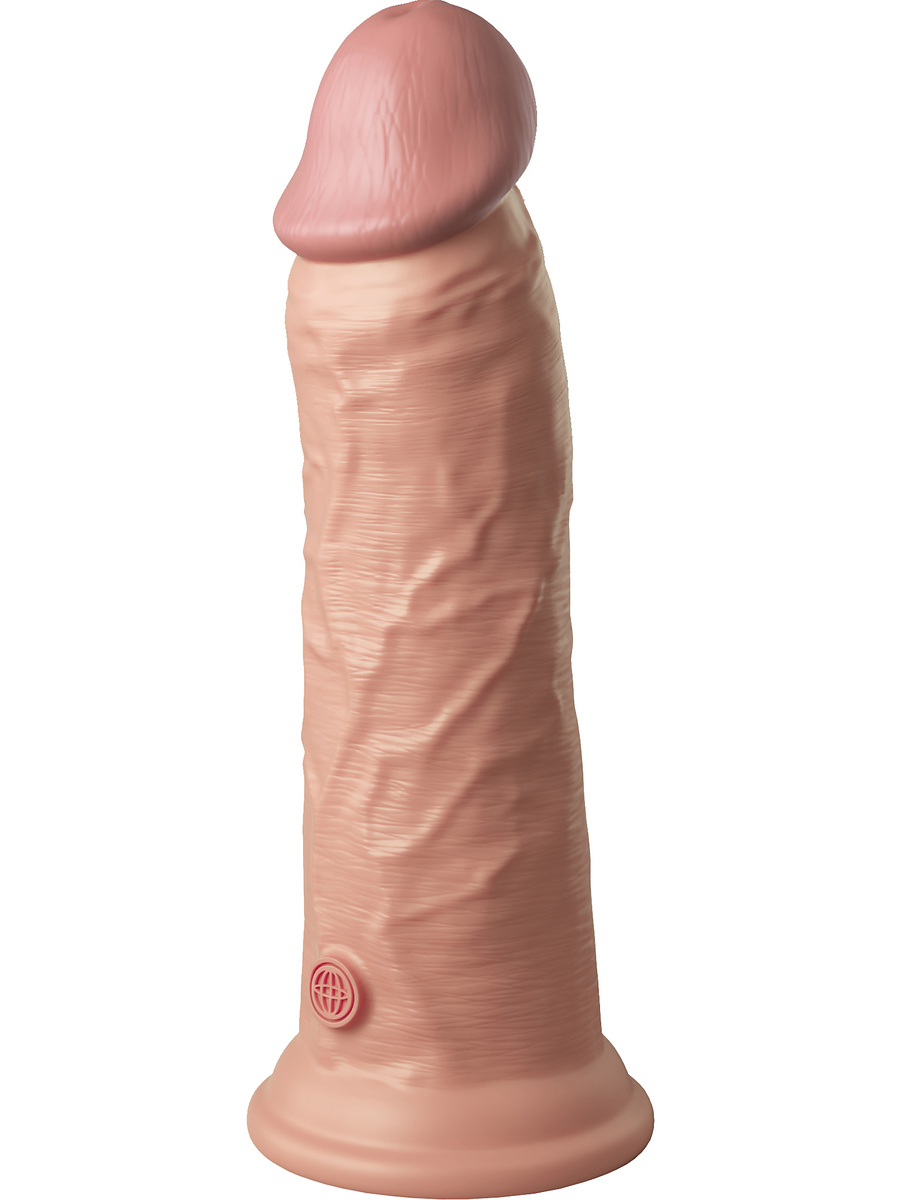 King Cock Elite: Dual Density Silicone Cock, 22 cm, ljus | Rabbitvibrator | Intimast