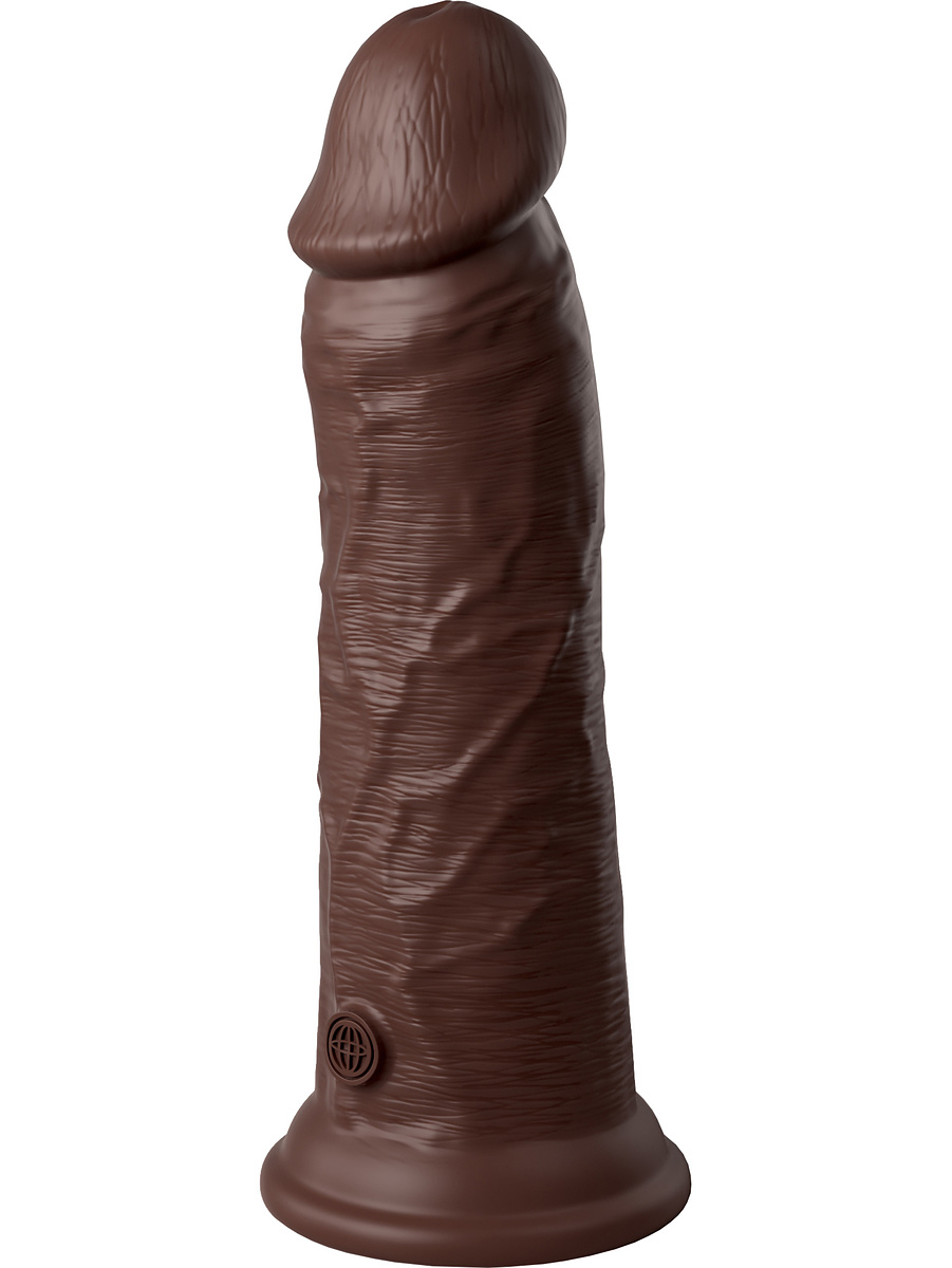King Cock Elite: Dual Density Silicone Cock, 22 cm, mörk | Kondomer | Intimast