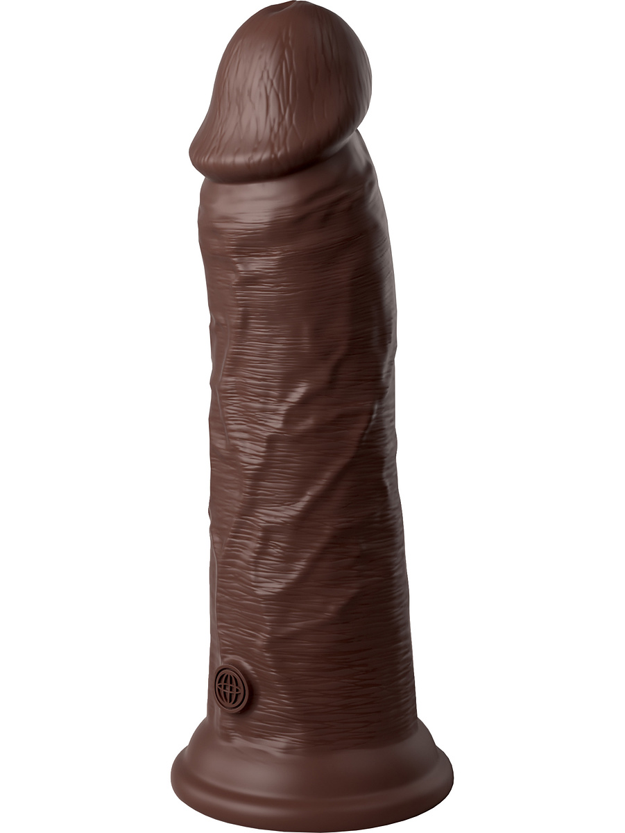 King Cock Elite: Dual Density Silicone Cock, 22 cm, mörk | Tillbehör | Intimast