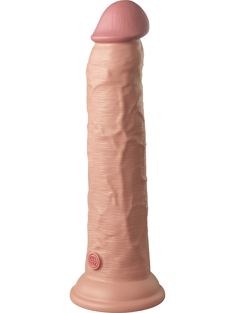 King Cock Elite: Dual Density Silicone Cock, 25 cm, ljus | Analpluggar | Intimast