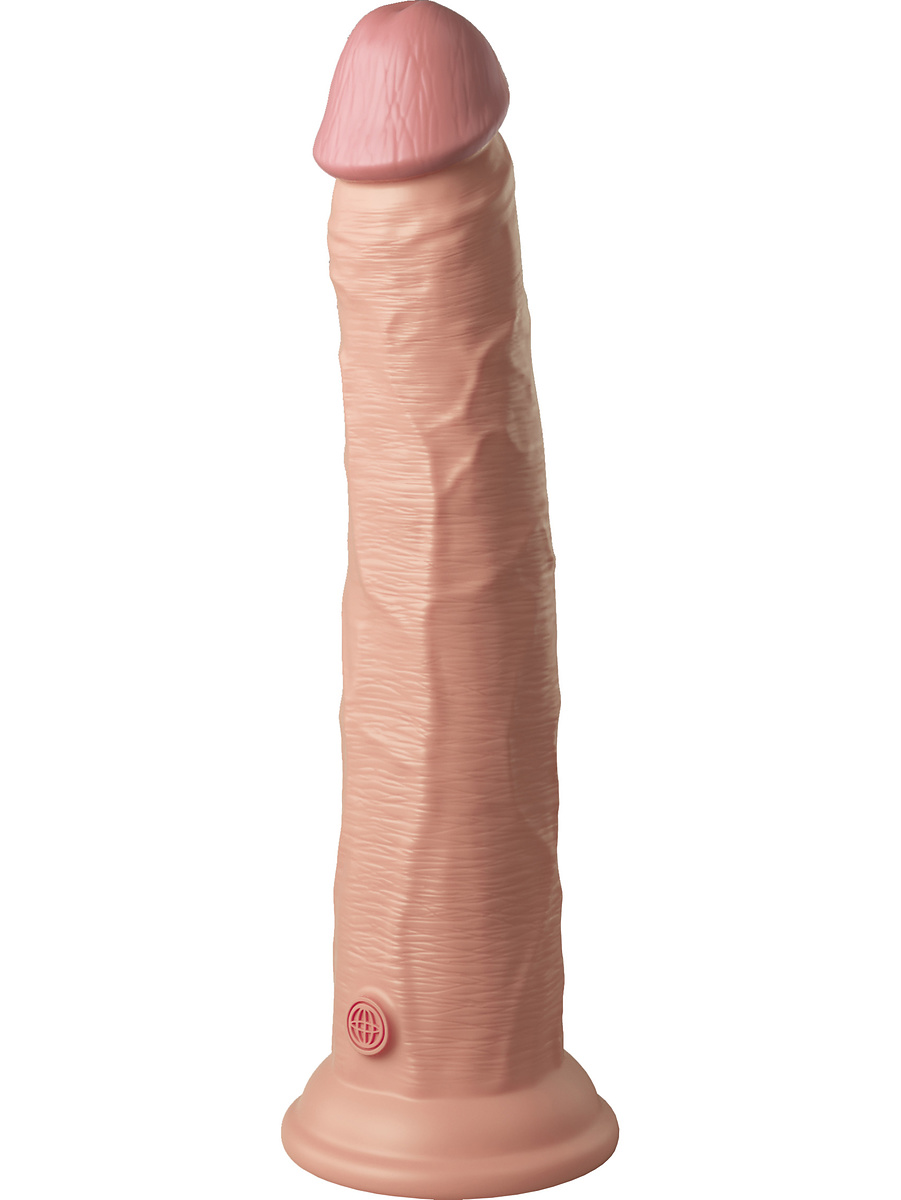 King Cock Elite: Dual Density Silicone Cock, 27 cm, ljus | Glidmedel | Intimast