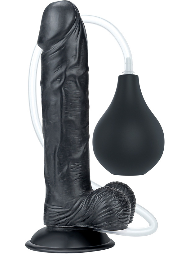 LoveToy: Squirt Extreme Dildo, 23 cm, svart | Massageoljor | Intimast