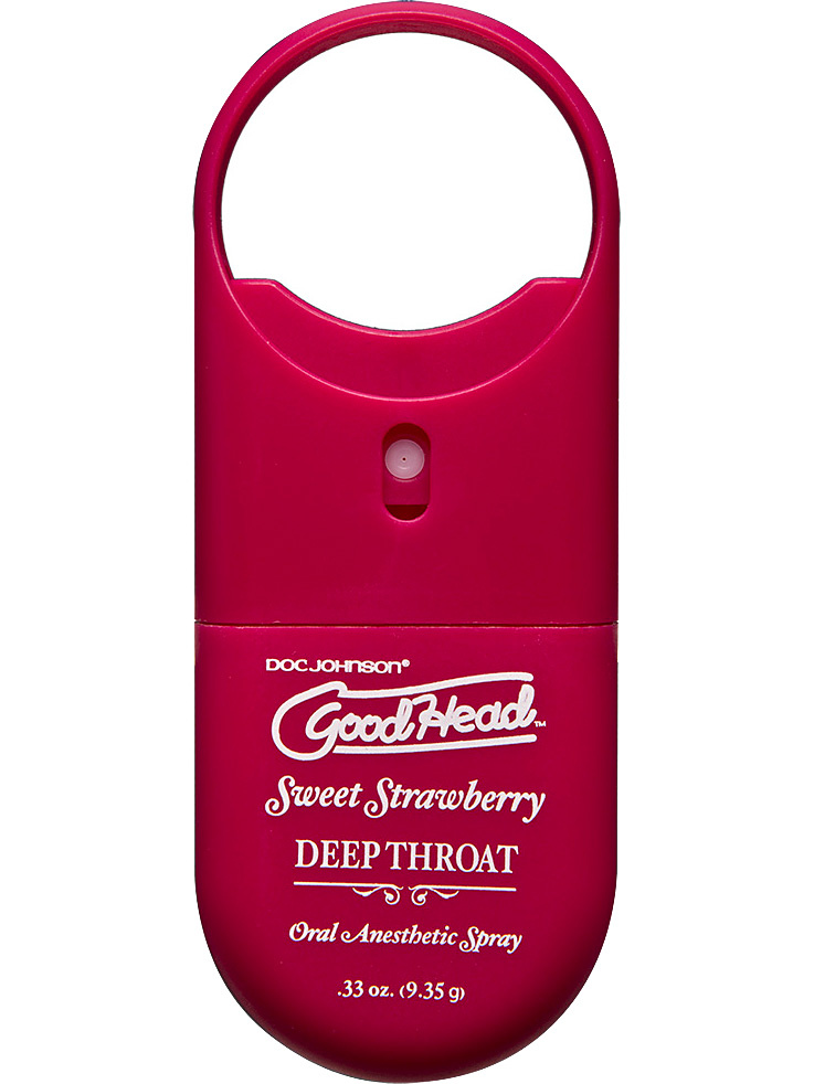 GoodHead: Deep Throat To-Go Spray, Strawberry, 8.5 ml