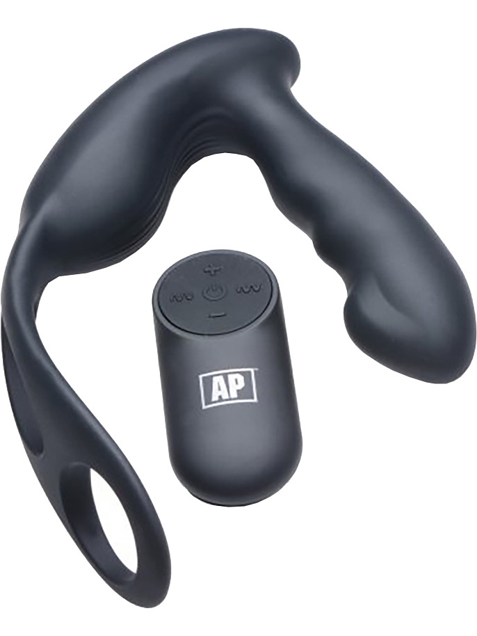 Alpha-Pro: 7X P-Strap Milker, Vibrating Prostate Plug with Rings | Realistiska Vaginor | Intimast