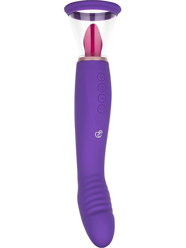 EasyToys: Pleasure Pump with G-Spot Vibrator, lila