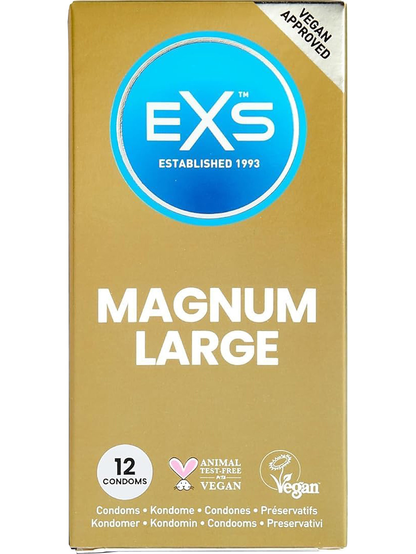 EXS Magnum Large: Kondomer, 12-pack | Onanileksaker | Intimast
