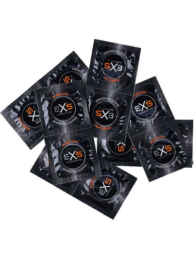 EXS Black Latex: Kondomer, 100-pack | Kondomer | Intimast