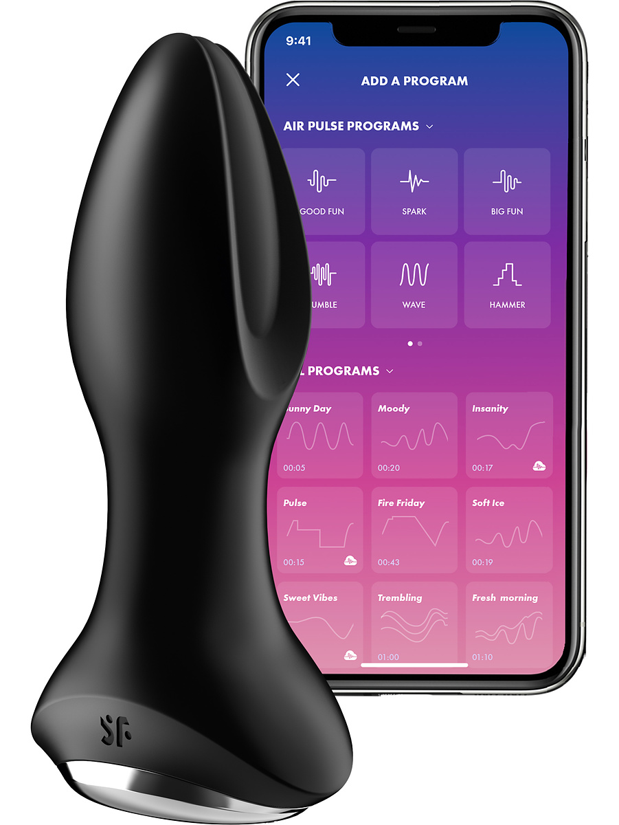 Satisfyer Connect: Rotator Plug 2+, Plug Vibrator, svart |  | Intimast