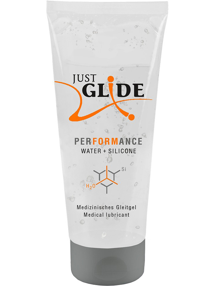 Just Glide: Performance, Vatten- och Silikonbaserat Glidmedel, 200 ml |  | Intimast