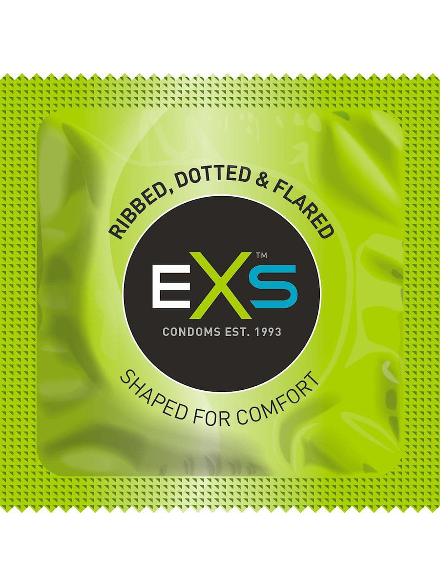 EXS Ribbed & Dotted: Kondomer, 12-pack |  | Intimast