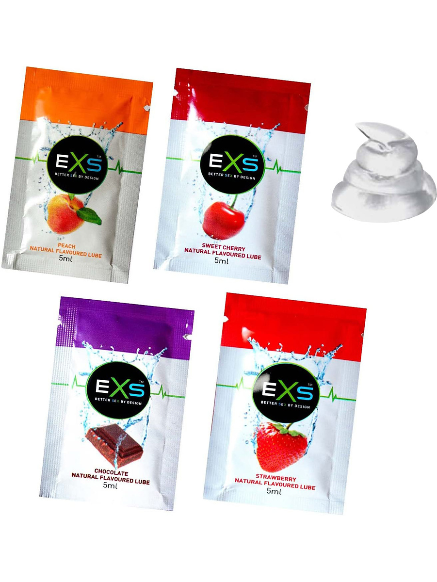 EXS Flavoured Lube: Glidmedelspåsar, 100-pack