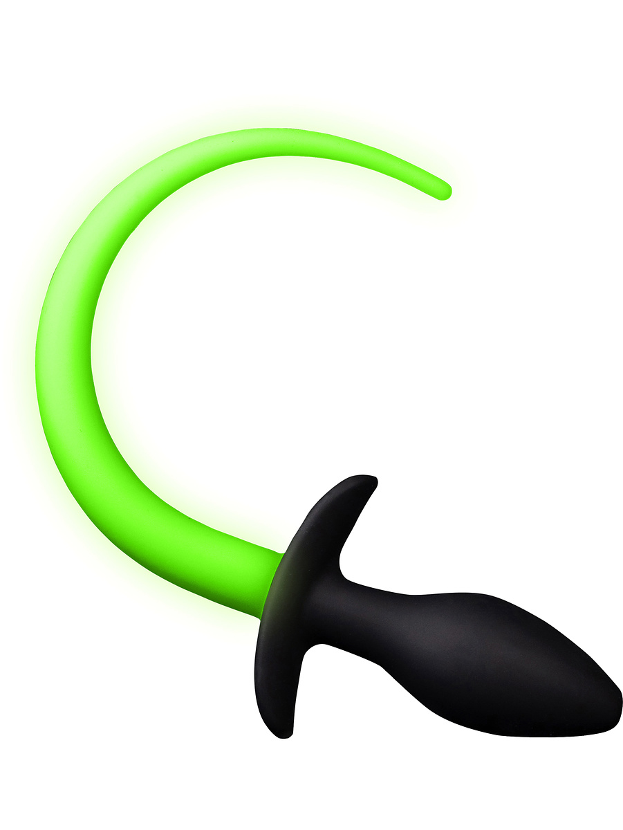 Ouch! Glow in the Dark: Silicone Puppy Tail Plug