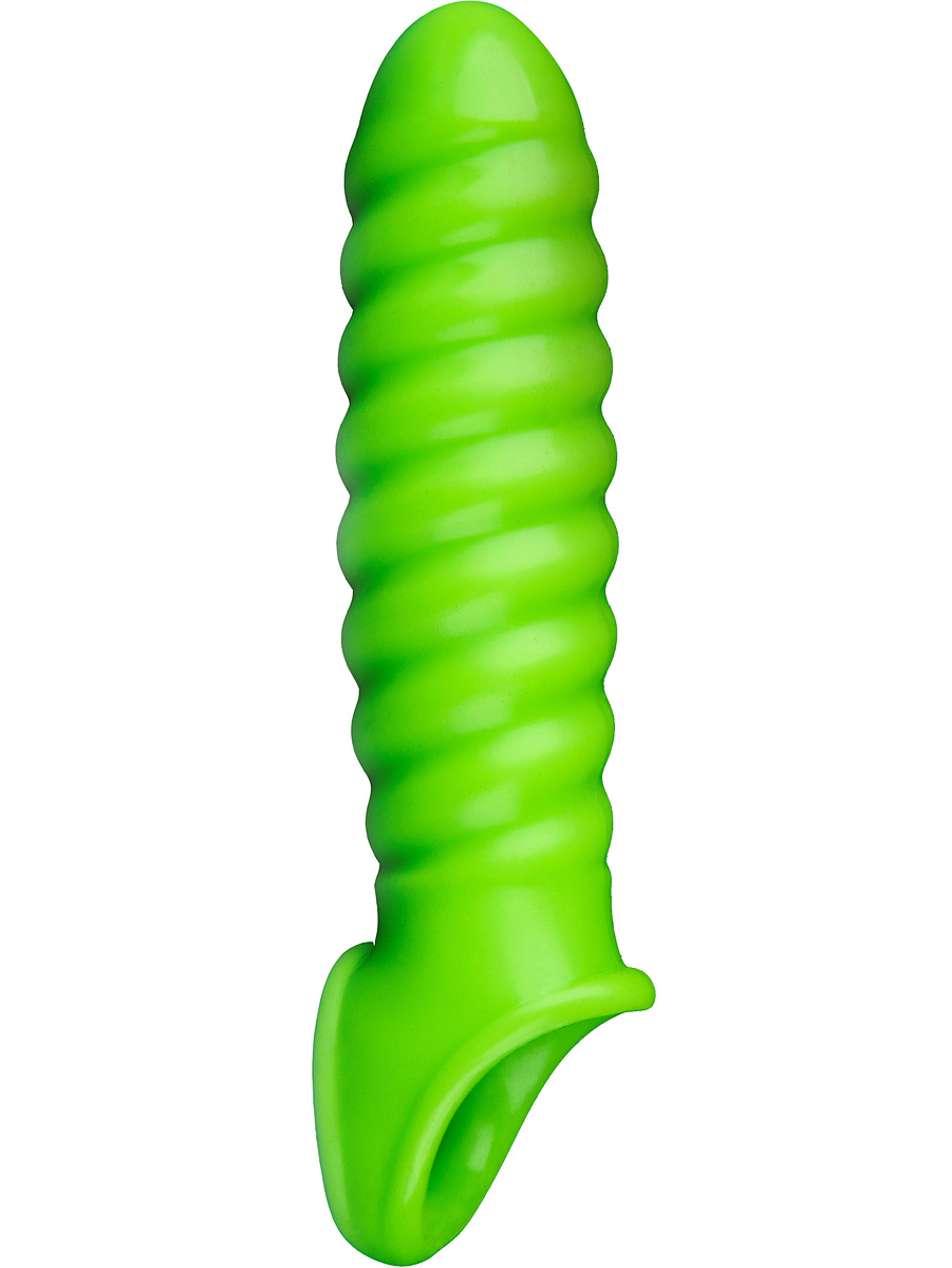 Ouch! Glow in the Dark: Swirl Stretchy Penis Sleeve |  | Intimast