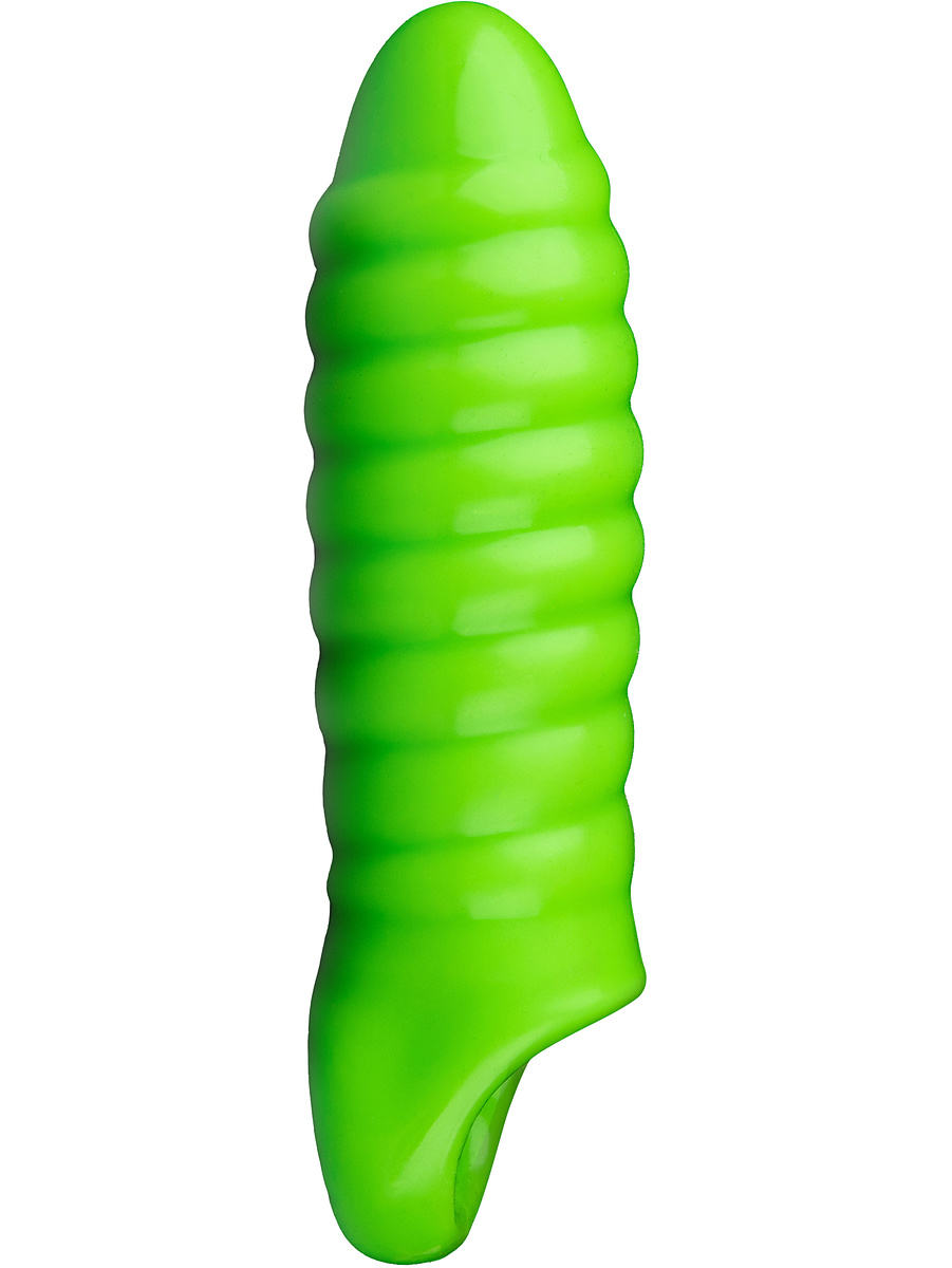 Ouch! Glow in the Dark: Swirl Thick Stretchy Penis Sleeve |  | Intimast