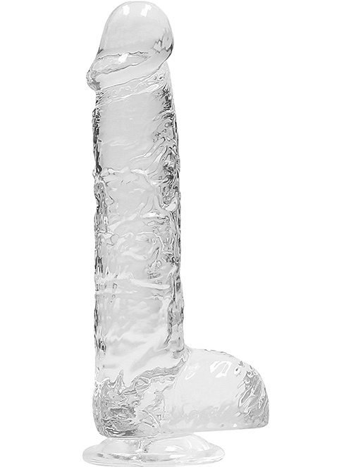 RealRock: Crystal Clear Realistic Dildo, 15 cm