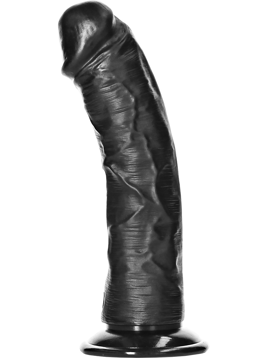 RealRock: Curved Realistic Dildo, 15,5 cm, svart |  | Intimast