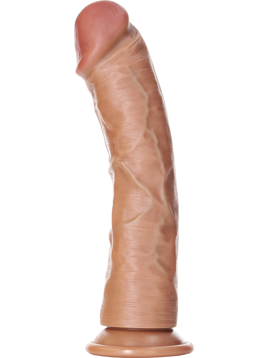 RealRock: Curved Realistic Dildo, 23 cm, ljusbrun |  | Intimast