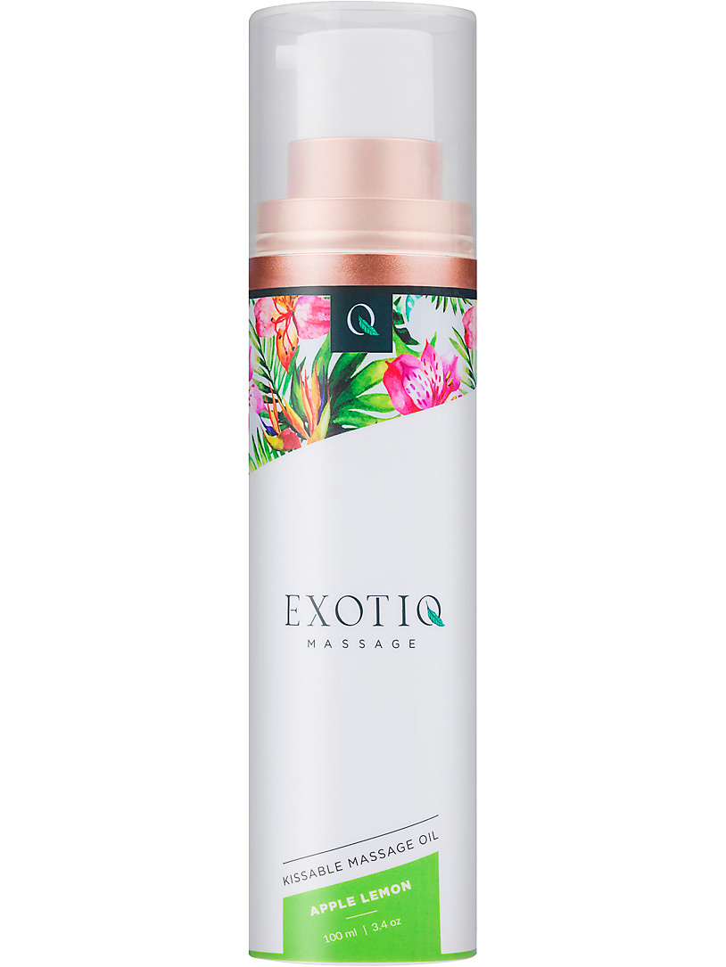 Exotiq: Kissable Massage Oil, Apple Lemon, 100 ml