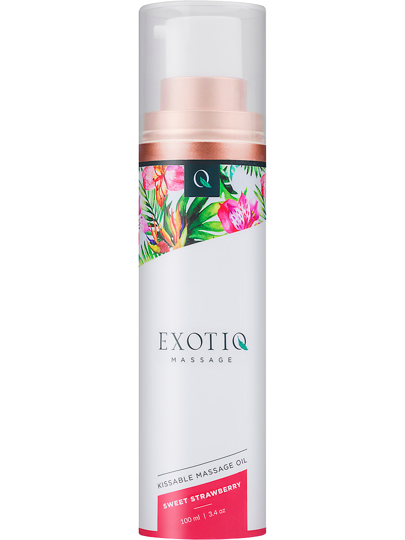 Exotiq: Kissable Massage Oil, Sweet Strawberry, 100 ml |  | Intimast