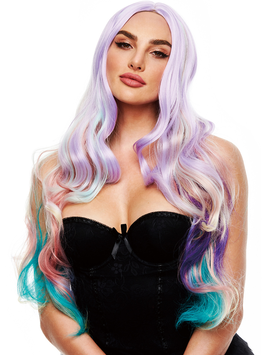 Pleasure Wigs: Ella Peruk, Pastel Rainbow