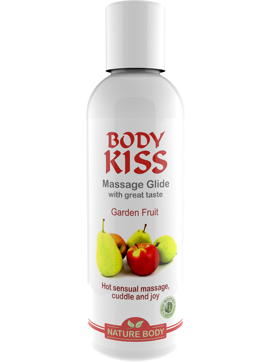 Nature Body White: Body Kiss Massage Glide, Garden Fruit, 100 ml