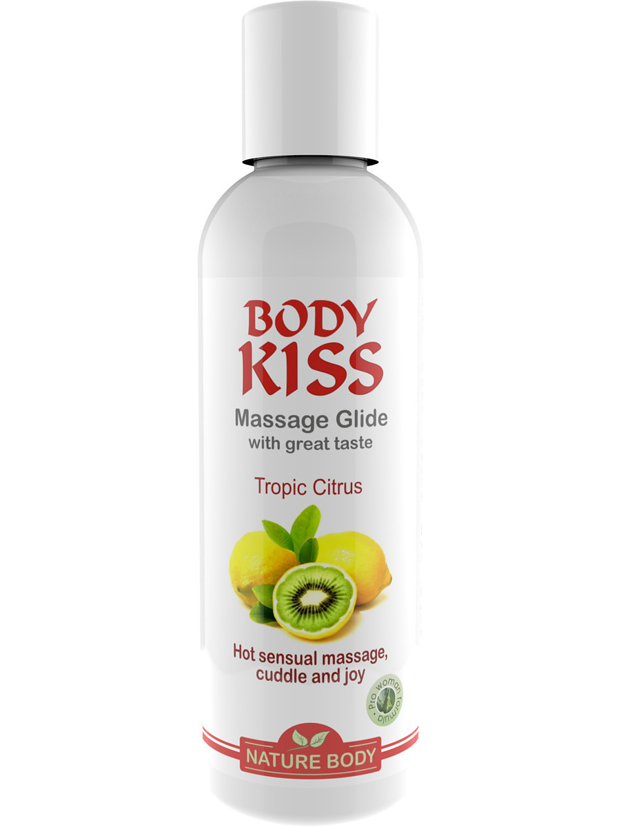 Nature Body White: Body Kiss Massage Glide, Tropic Citrus, 100 ml