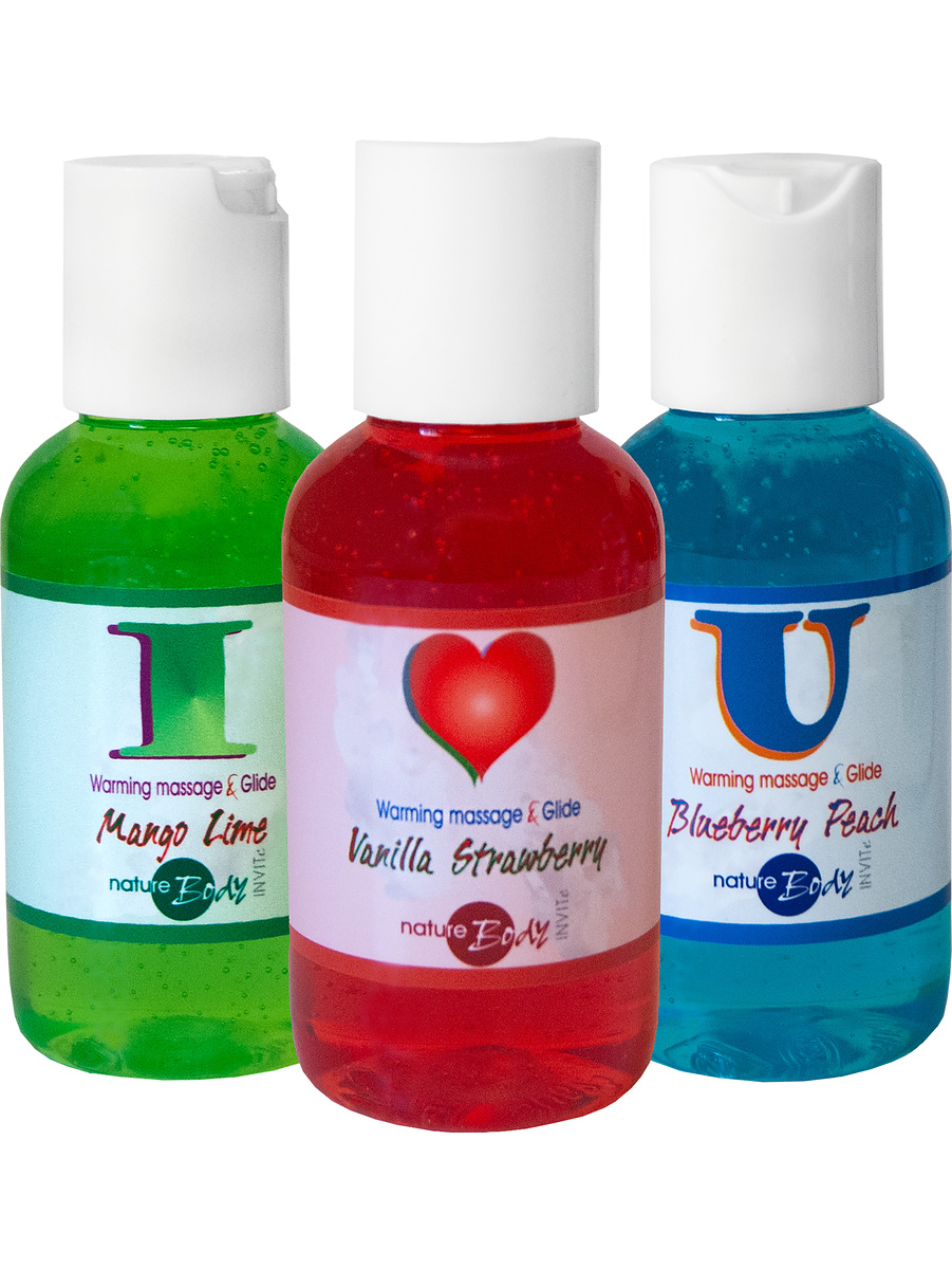 Nature Body: I Love You, Warming Massage Set, 3x50 ml