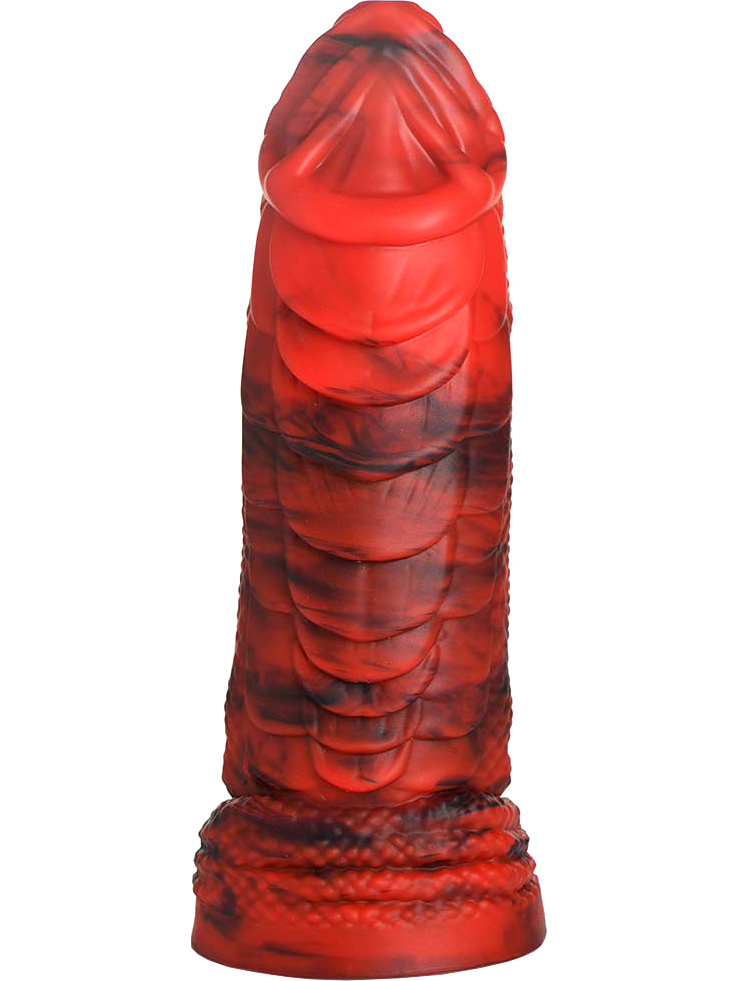 Creature Cocks: Fire Dragon, Red Scaly Silicone Dildo |  | Intimast