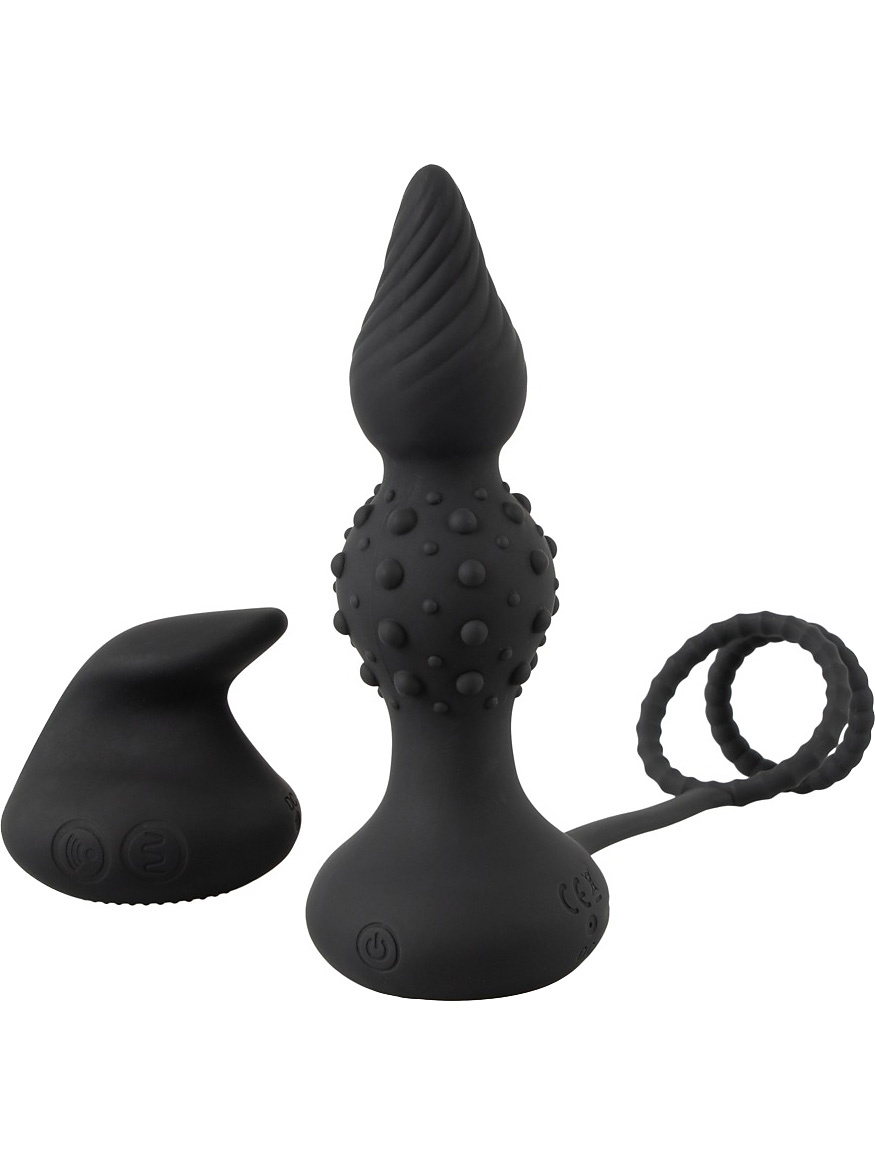 Rebel: RC Butt Plug with Cock & Ball Rings |  | Intimast
