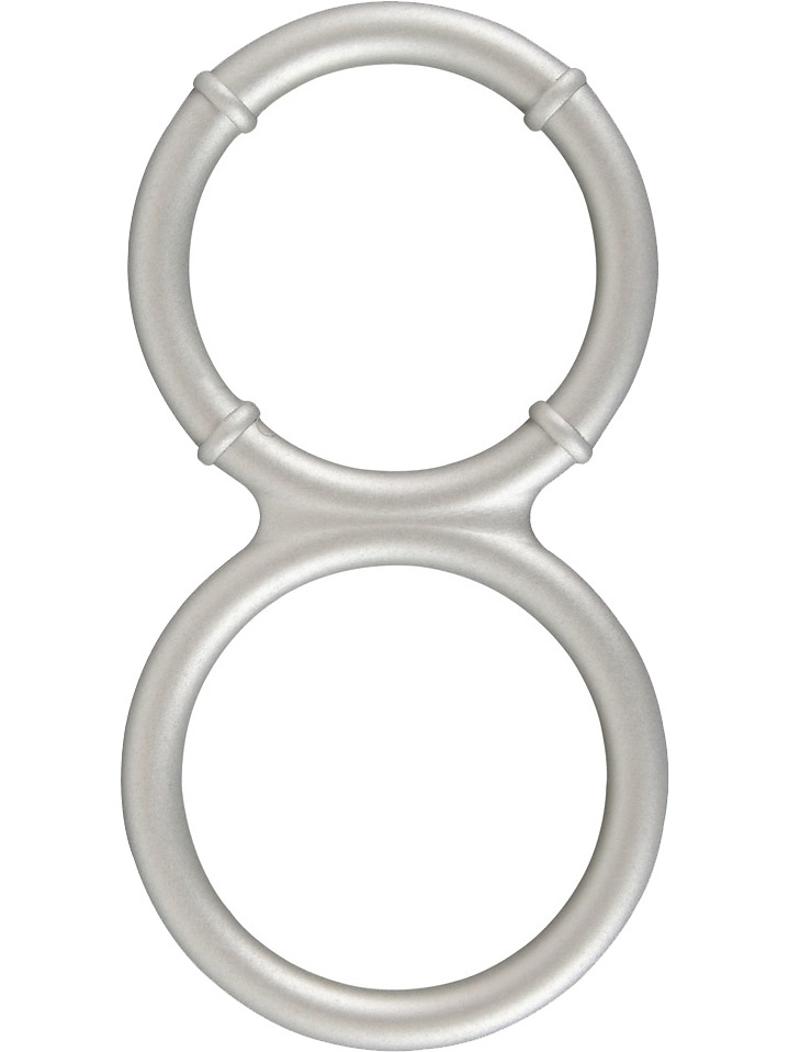 You2Toys: Metallic Silicone Cock and Ball Ring |  | Intimast