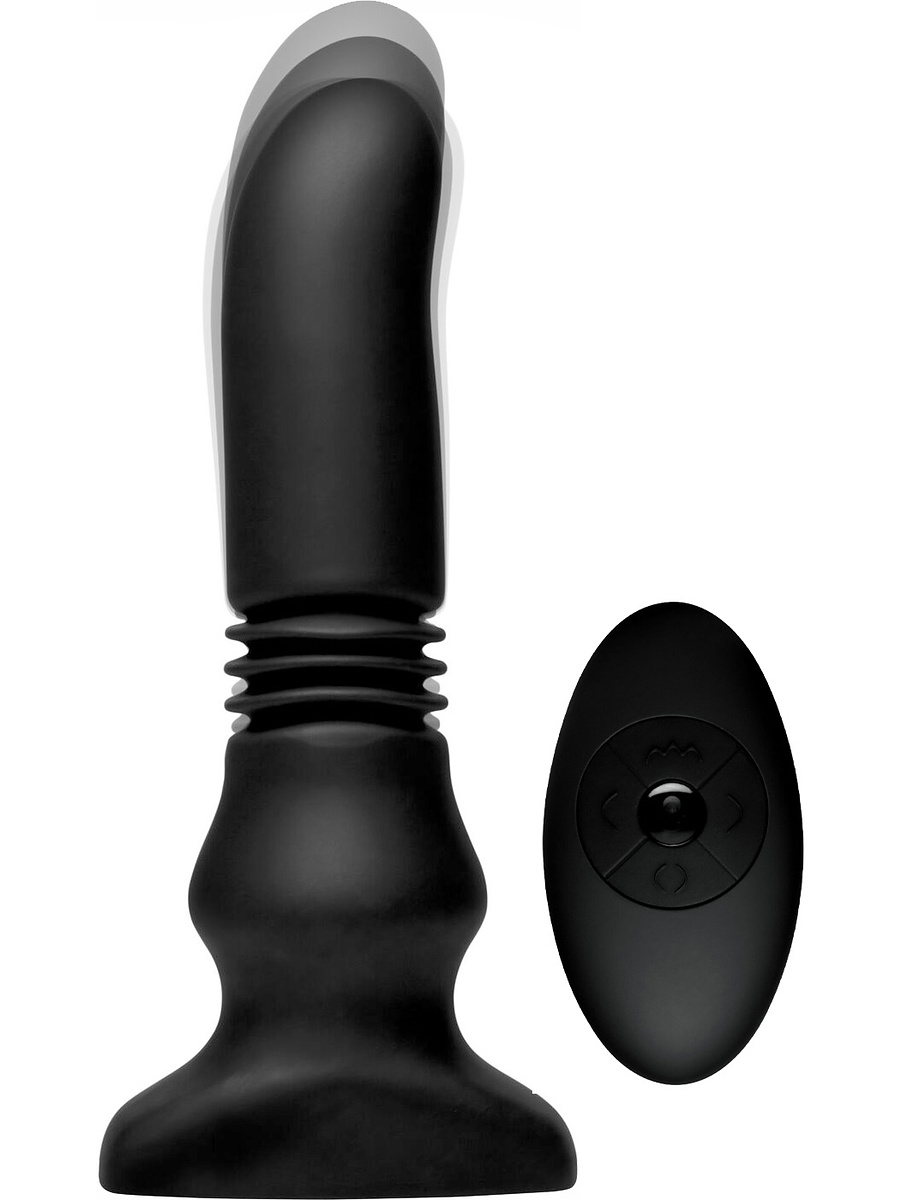 ThunderPlugs: Silicone Vibrating and Thrusting Plug |  | Intimast