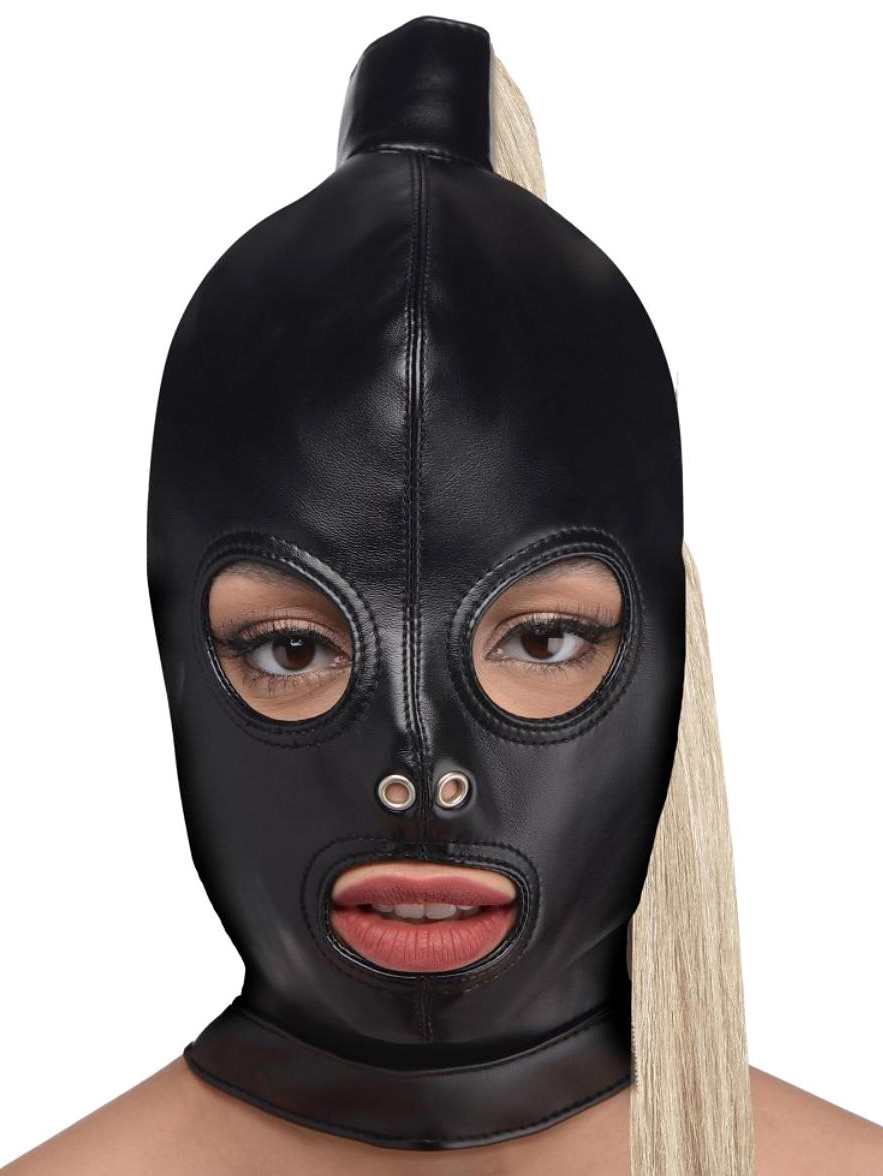 Strict: Blonde Ponytail Bondage Hood |  | Intimast