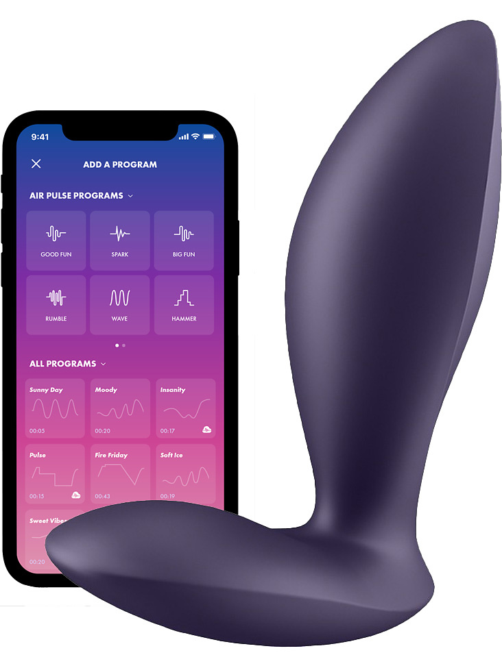 Satisfyer Connect: Power Plug, Plug Vibrator, lila |  | Intimast