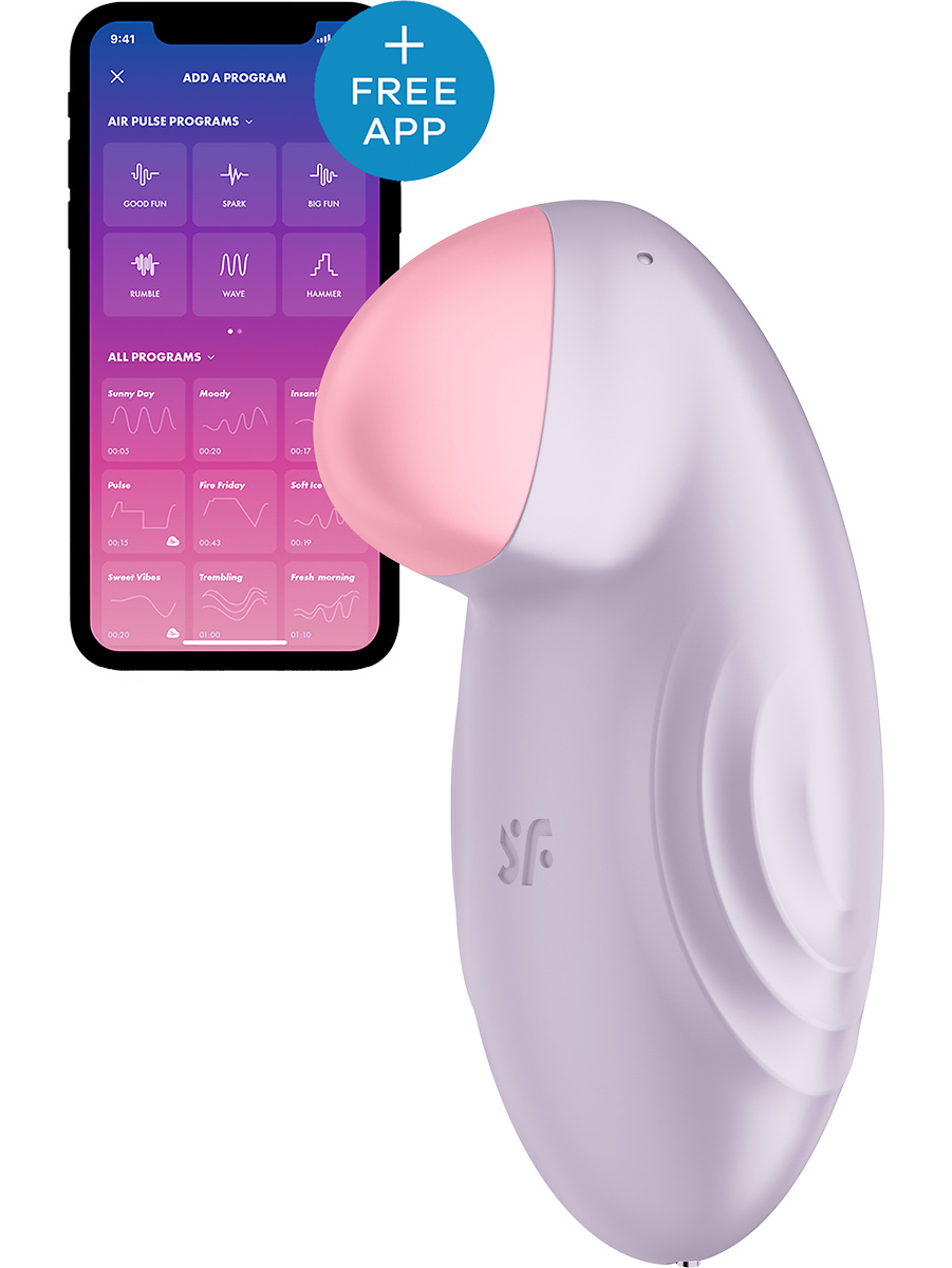 Satisfyer Connect: Tropical Tip, Lay-on Vibrator, lila